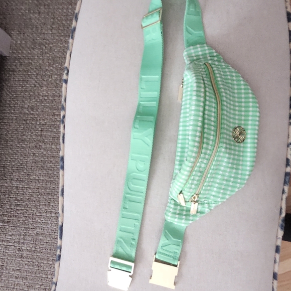 NWOT Lilly Pulitzer Glenna Checkered Belt Bag - Picture 3 of 4
